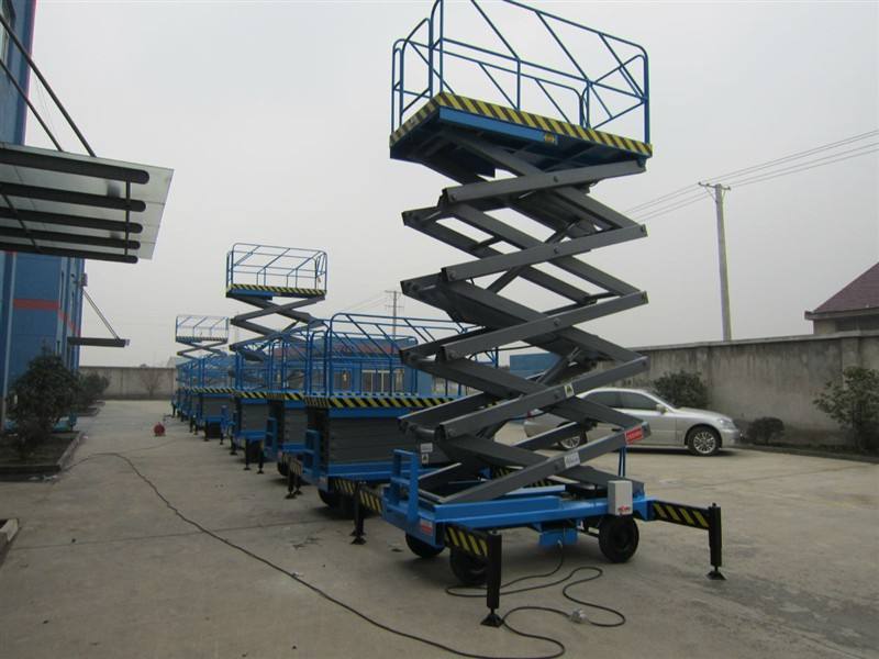 Movable electric hydraulic 1 ton scissor lift 1000kg